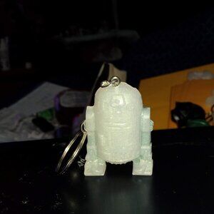 Handmade White Star Wars R2D2 Keychain